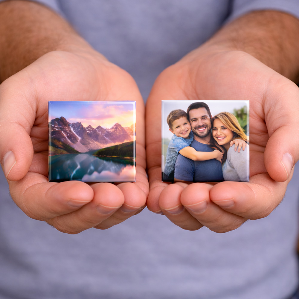 Personalised Photo Fridge Magnets 50mm Square (6 Pack) - Image 4