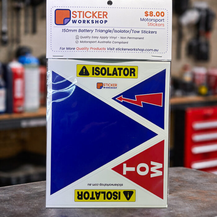 Sticker Graph Battery Battery Triangle Sticker Set – 150mm - Sticker Workshop